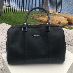 Calvin Klein Saffiano Barrel Bag